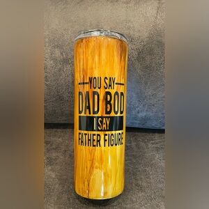 Woodgrain Dad Bod Insulated Epoxy Tumbler